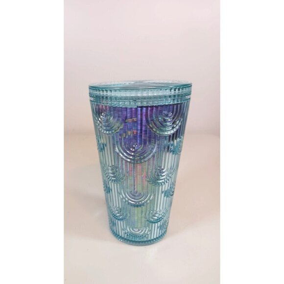 Starbucks 2022 Mermaid Scale Cold Tumbler Iridescent‎ Teal 16 0z. - Picture 3 of 9